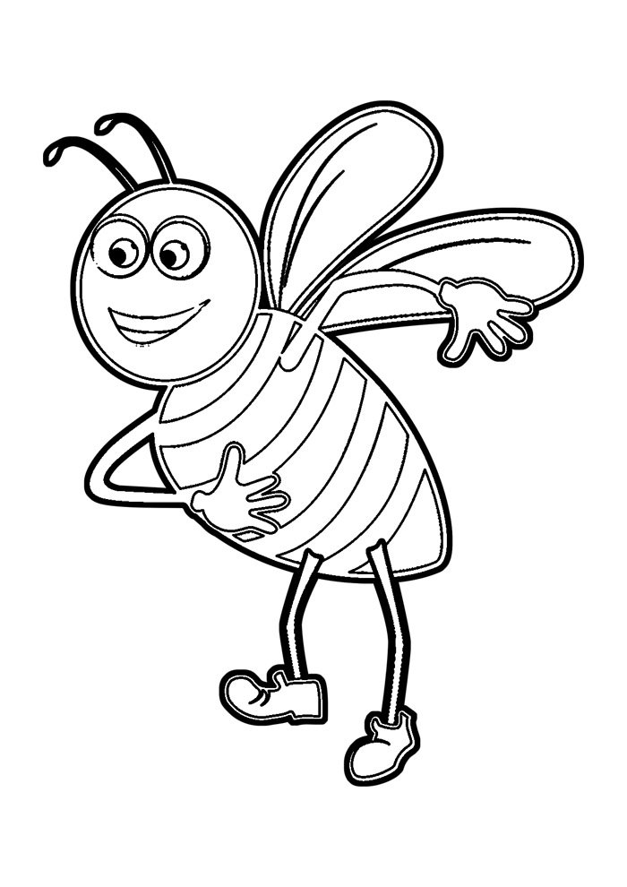 Get 85 Bee Coloring Pages Free Ideas 41